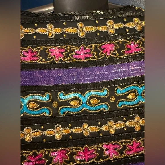 Stunning vintage hand-beaded & sequined blazer - Picture 8 of 14